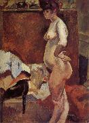 Jules Pascin Female study in sideways china oil painting reproduction